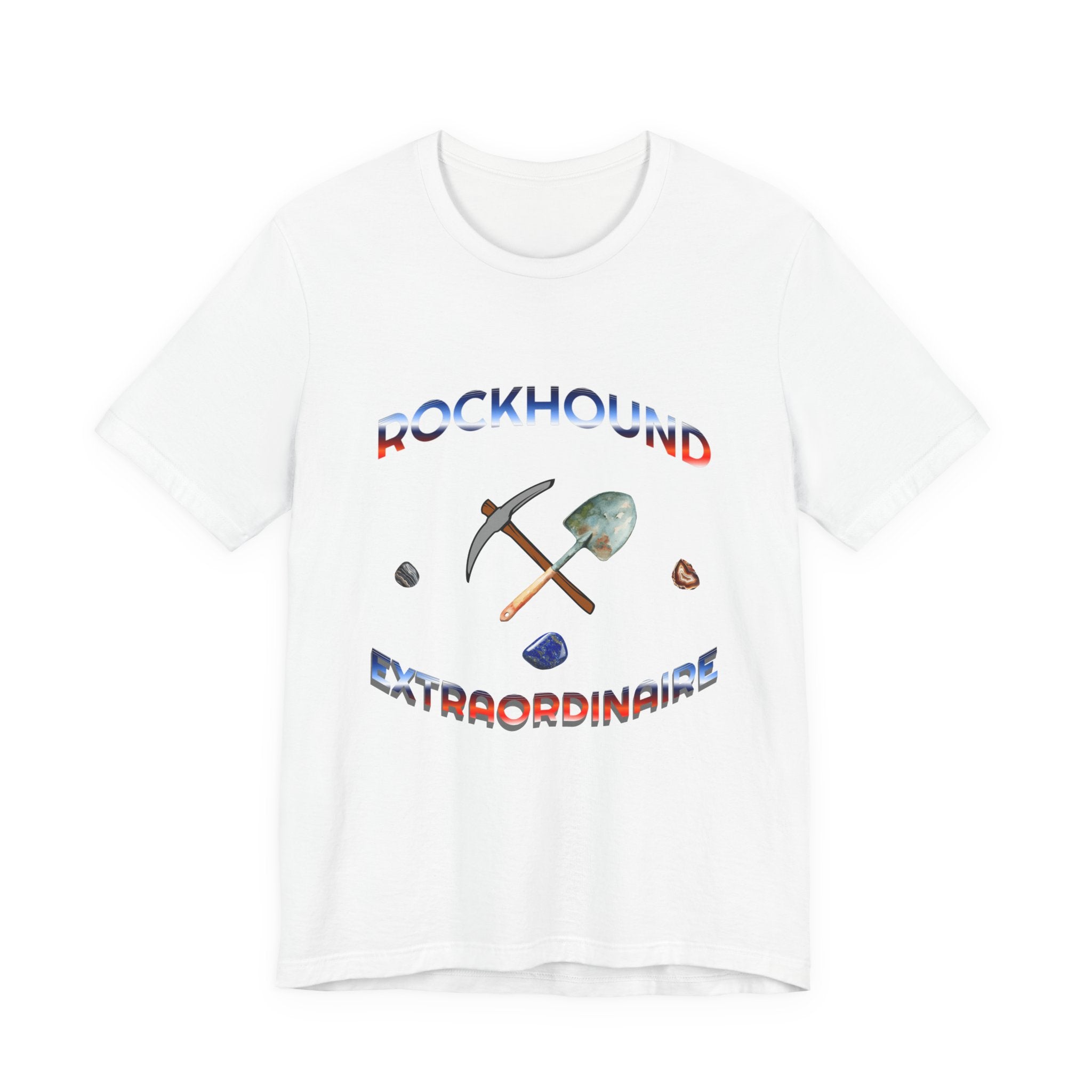 Rockhounding Love Custom Back-Print Tee, Geology | Customizable Text