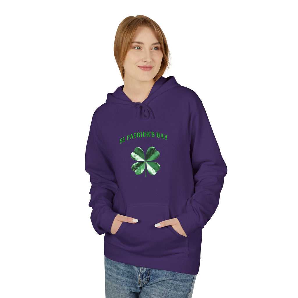 Irish Pride Four Leaf Clover Hoodie | St. Patrick's Day Shamrock Design