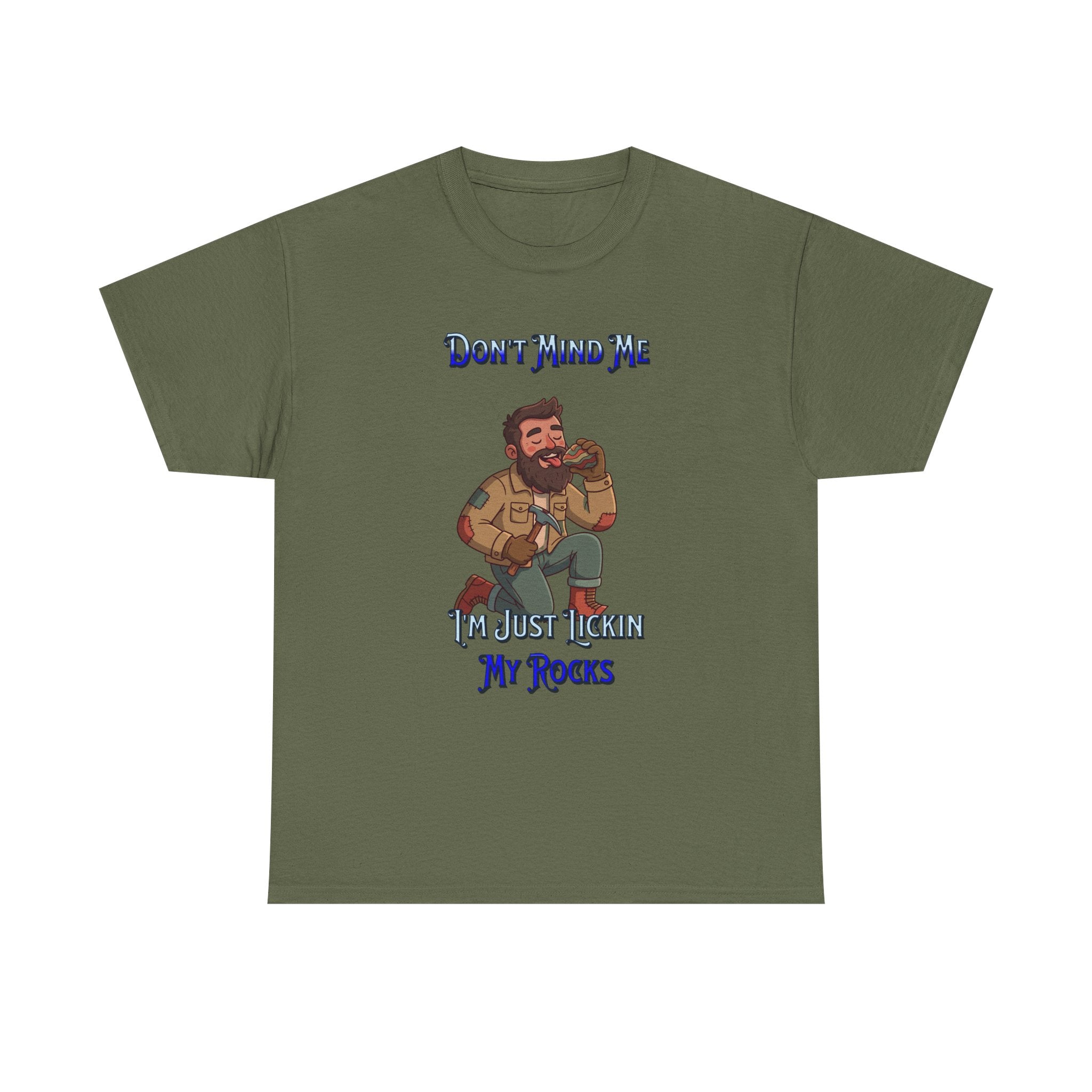 Rockhound Tee — “We Lick Our Rocks” Stone Collecting T‑Shirt