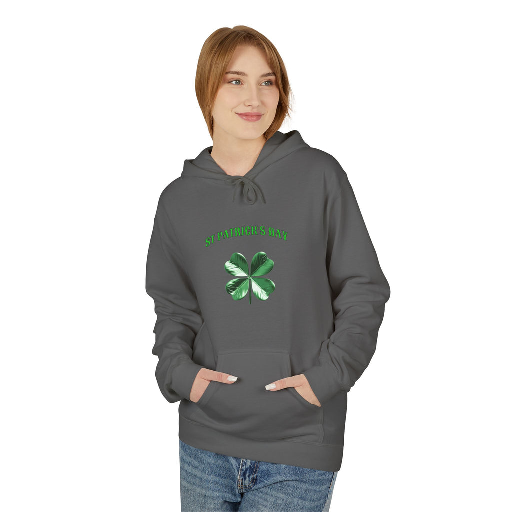 Irish Pride Four Leaf Clover Hoodie | St. Patrick's Day Shamrock Design