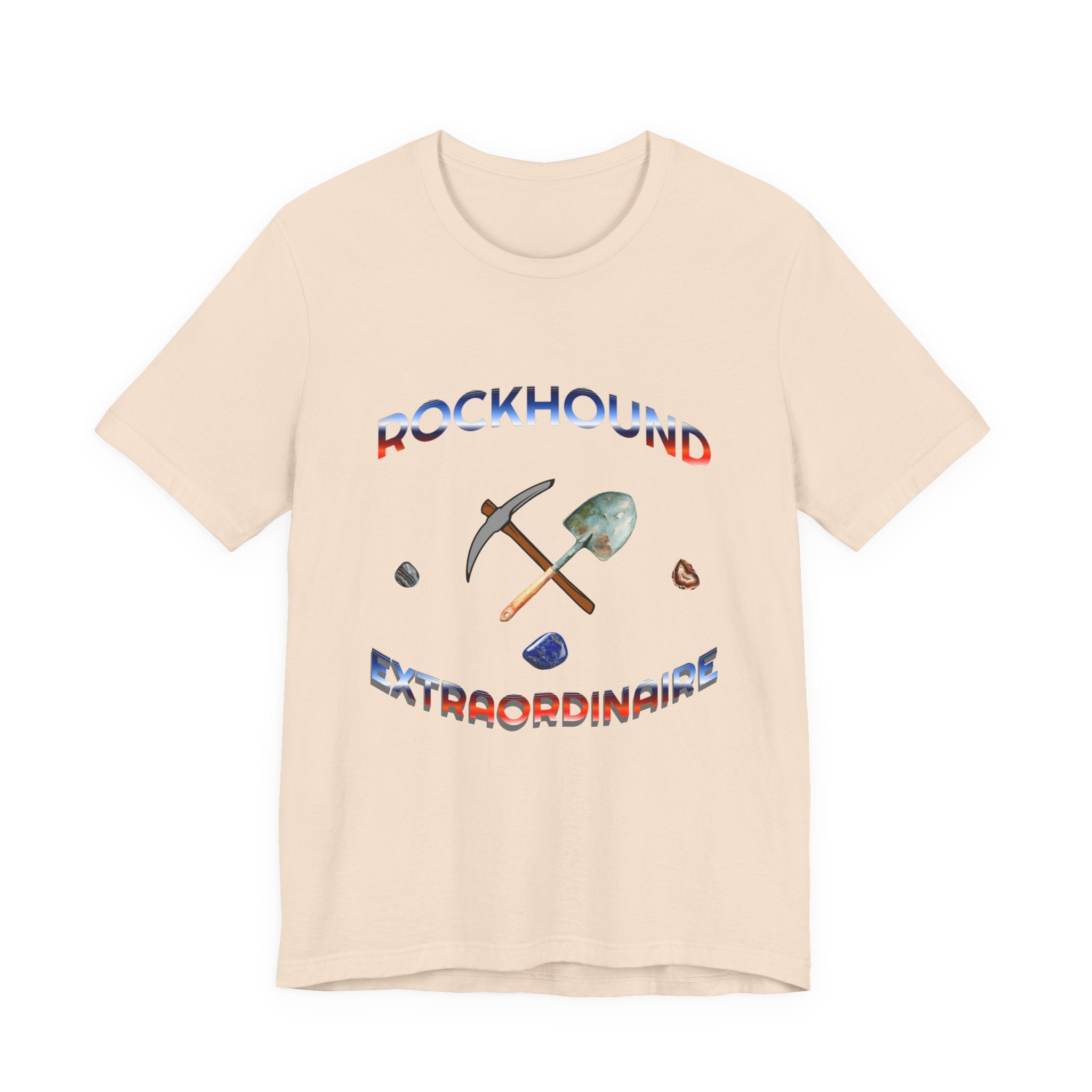 Rockhounding Love Custom Back-Print Tee, Geology | Customizable Text