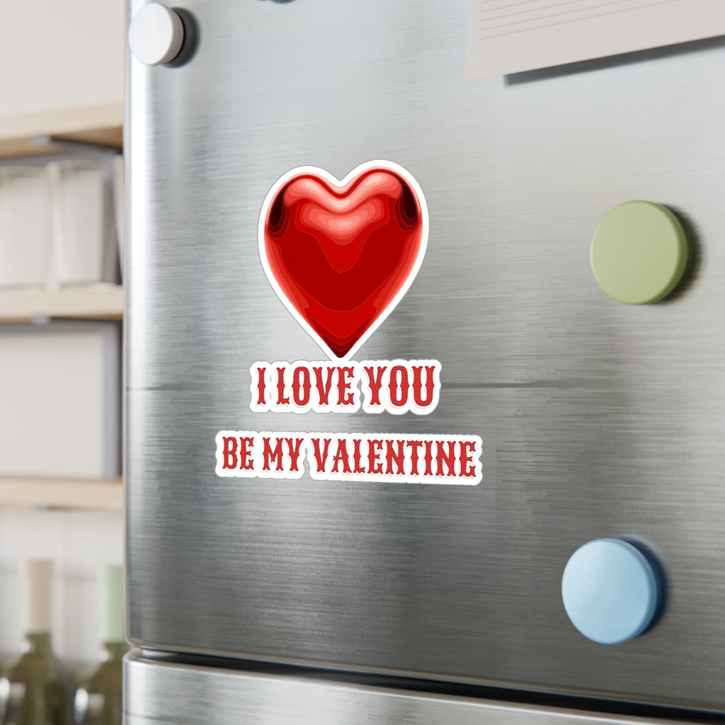 Valentine Kiss-Cut Vinyl Decal — Love Sticker for Valentine’s Day