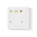 Love Script Napkins | White Coined Wedding Anniversary Valentine's