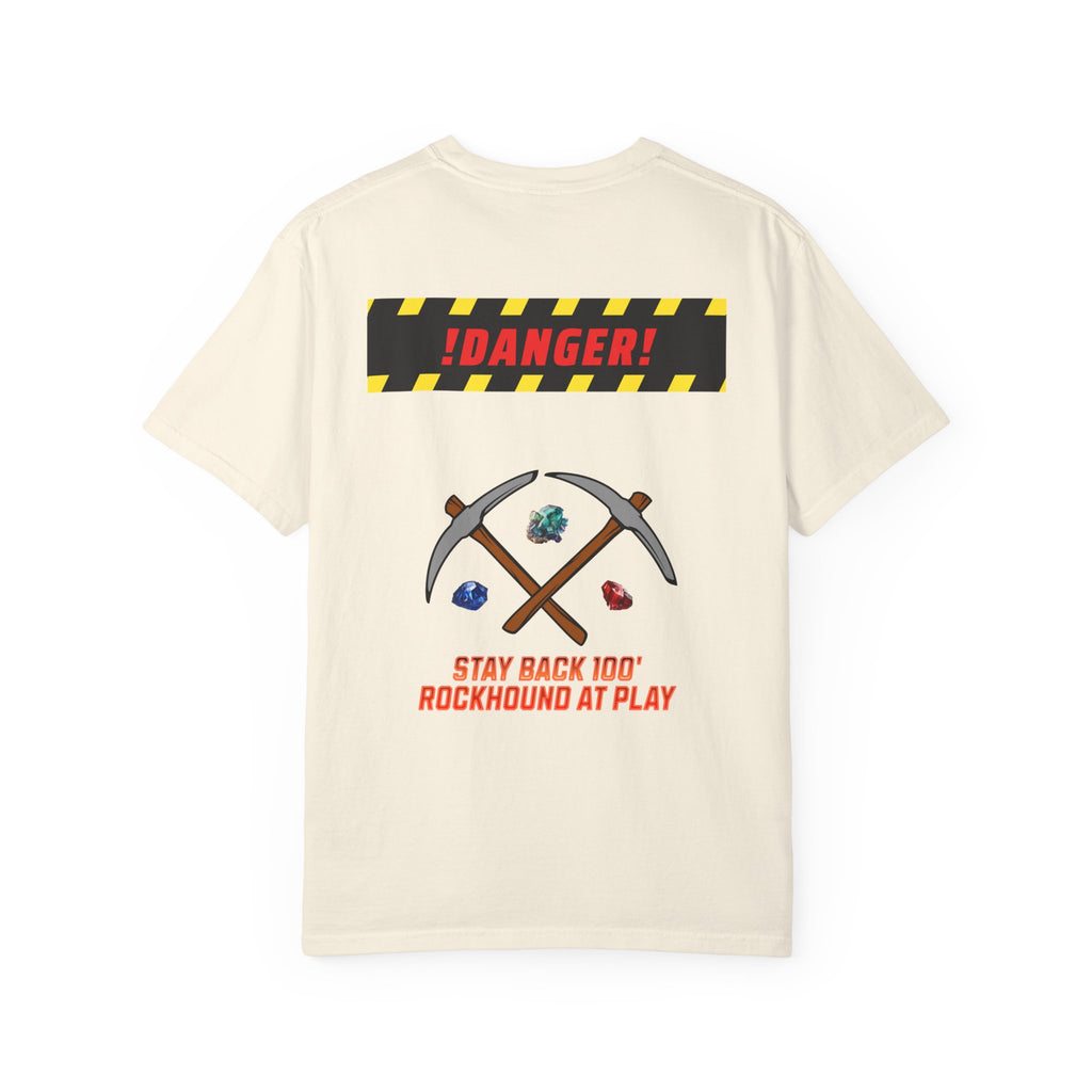 Rockhound Rocks Flying T-shirt | Mining Humor, Rock Collecting Tee, Geology, Front and Back Printed