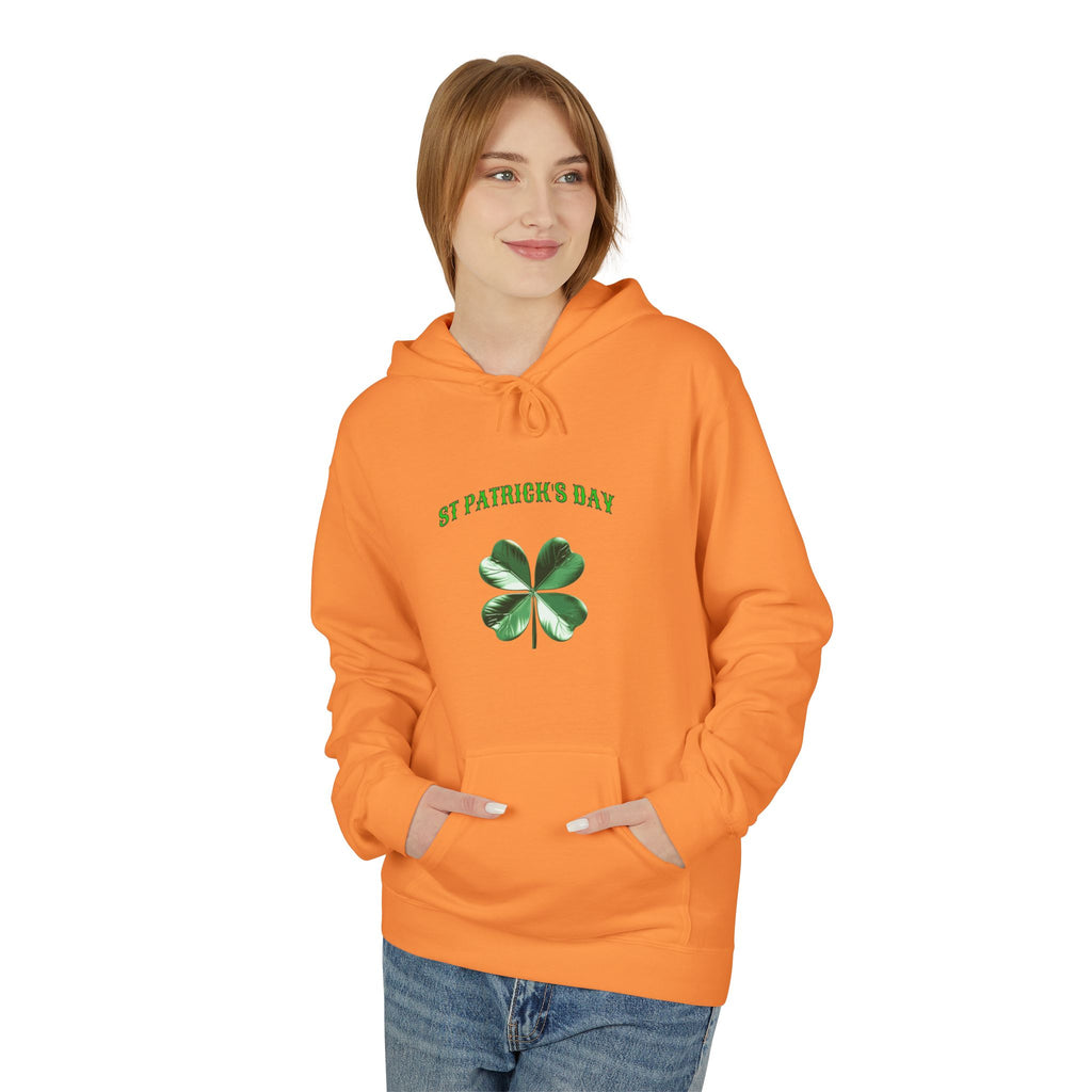 Irish Pride Four Leaf Clover Hoodie | St. Patrick's Day Shamrock Design