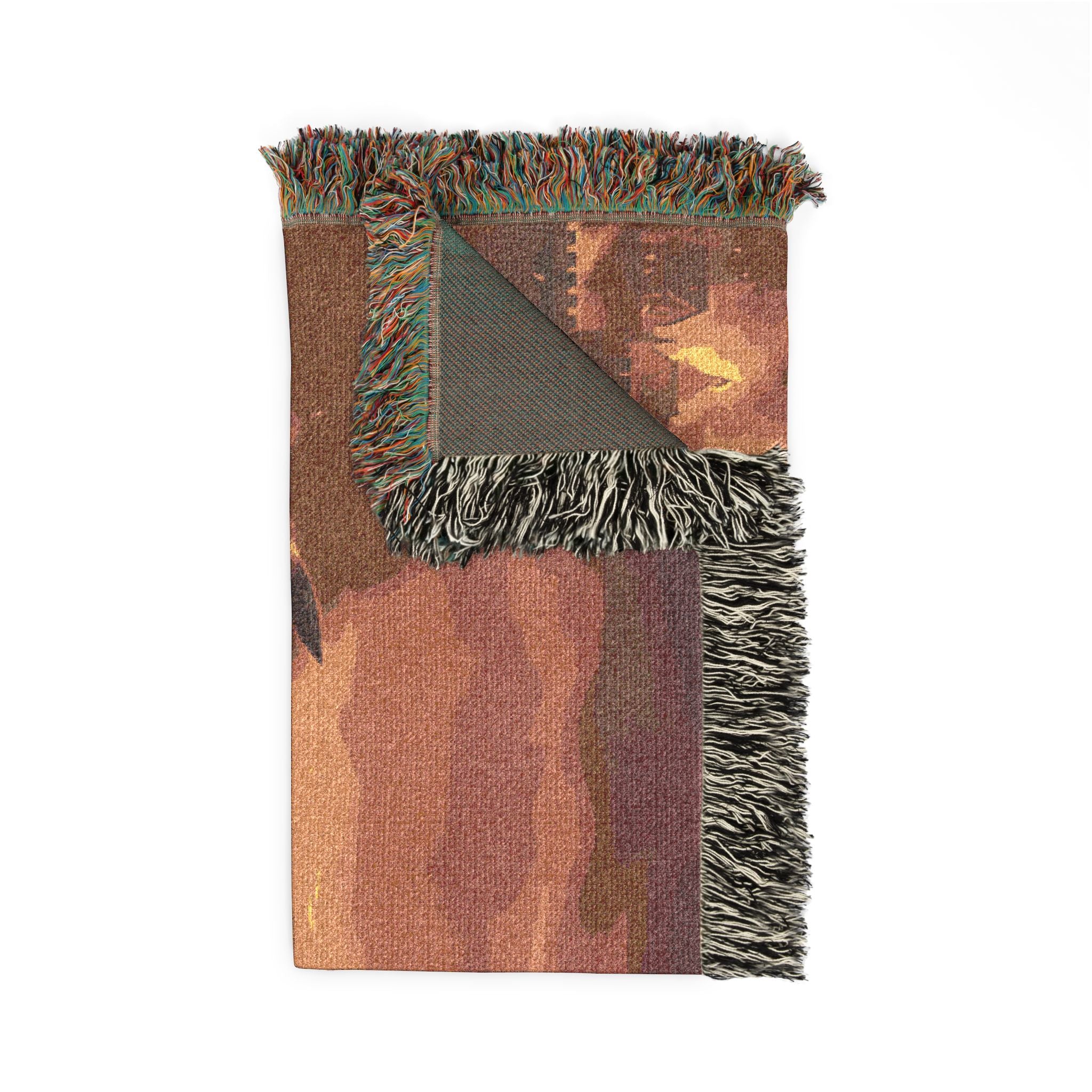 Medieval Knights Overlooking Conquest Woven Blanket