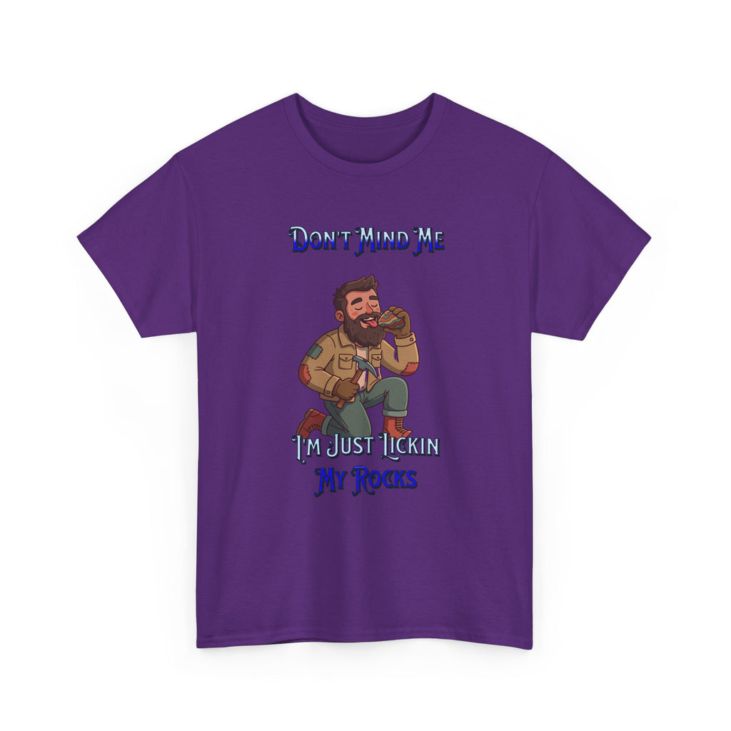 Rockhound Tee — “We Lick Our Rocks” Stone Collecting T‑Shirt