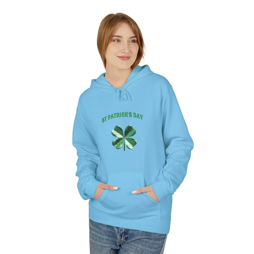 Irish Pride Four Leaf Clover Hoodie | St. Patrick's Day Shamrock Design