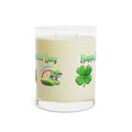 St. Patrick's Day Leprechaun Pot of Gold Candle, 11oz Glass | Rainbow & Four-Leaf Clover
