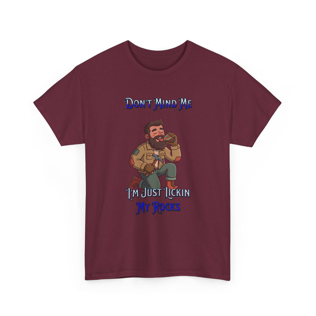 Rockhound Tee — “We Lick Our Rocks” Stone Collecting T‑Shirt