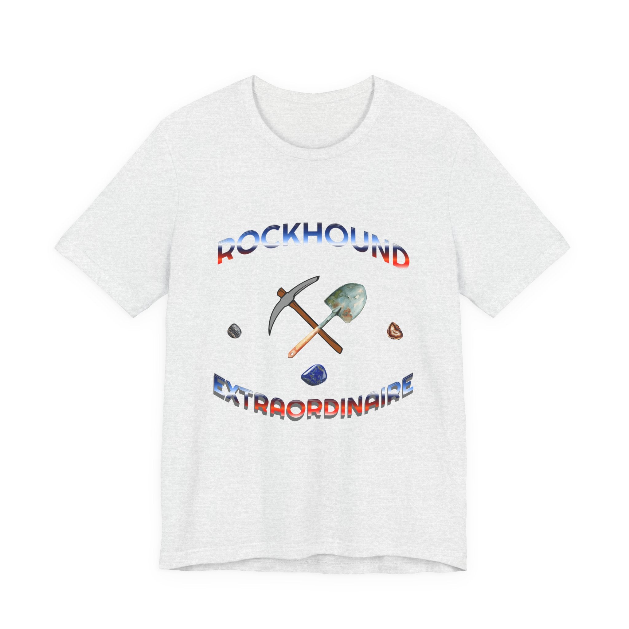 Rockhounding Love Custom Back-Print Tee, Geology | Customizable Text