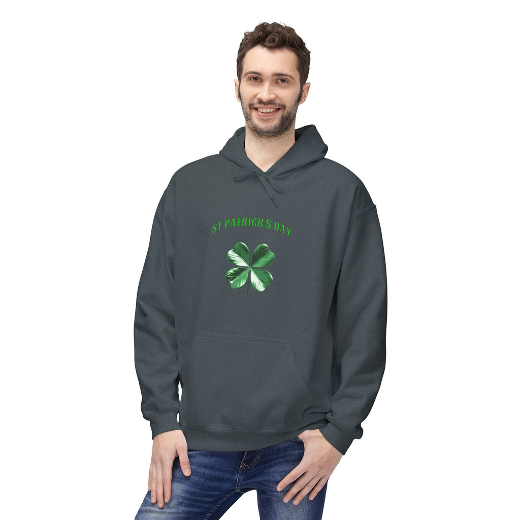 Irish Pride Four Leaf Clover Hoodie | St. Patrick's Day Shamrock Design
