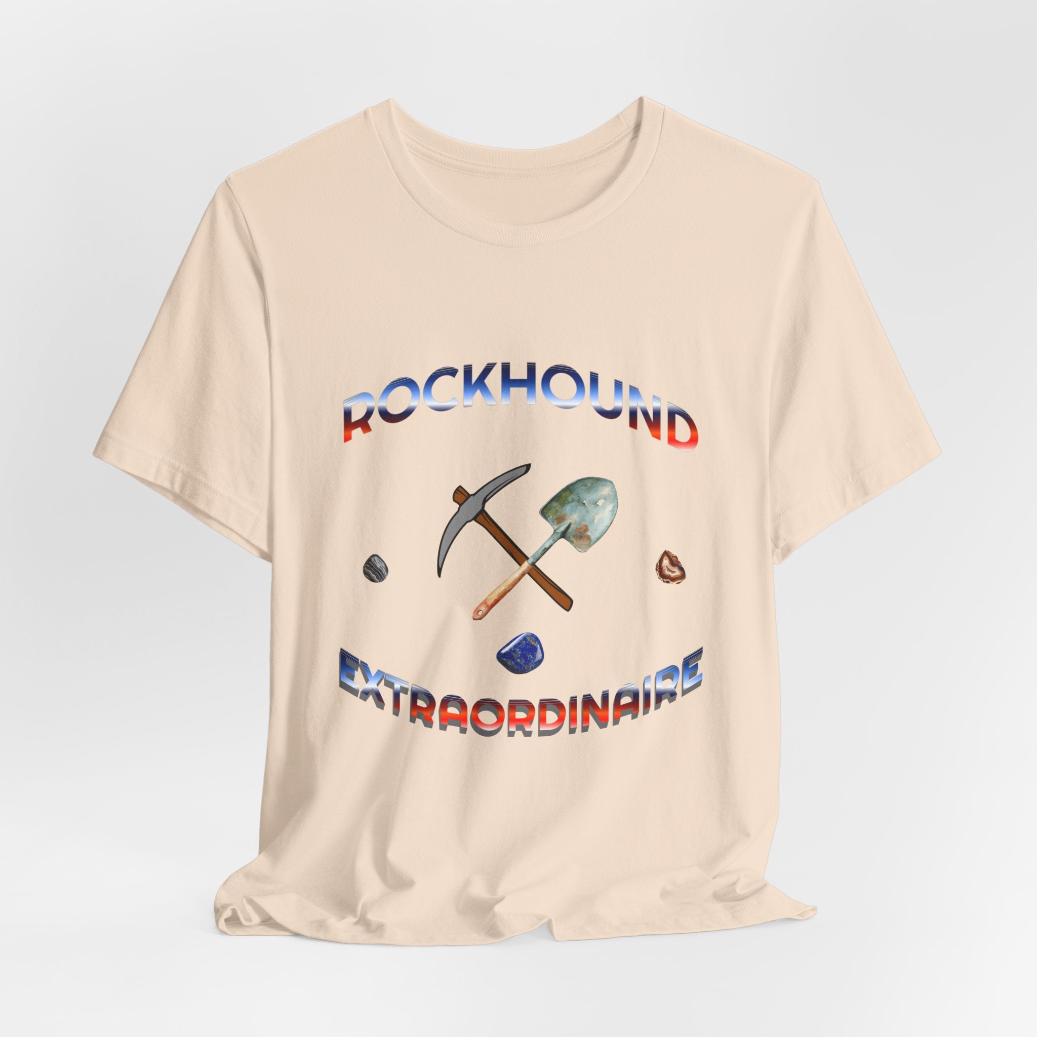 Rockhounding Love Custom Back-Print Tee, Geology | Customizable Text