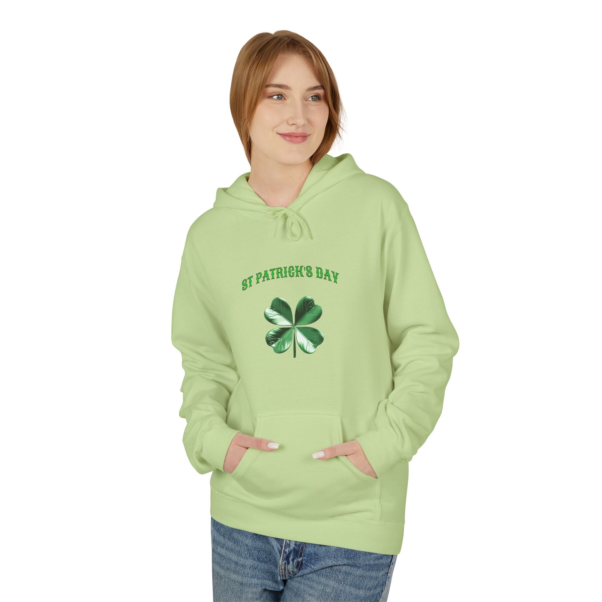Irish Pride Four Leaf Clover Hoodie | St. Patrick's Day Shamrock Design