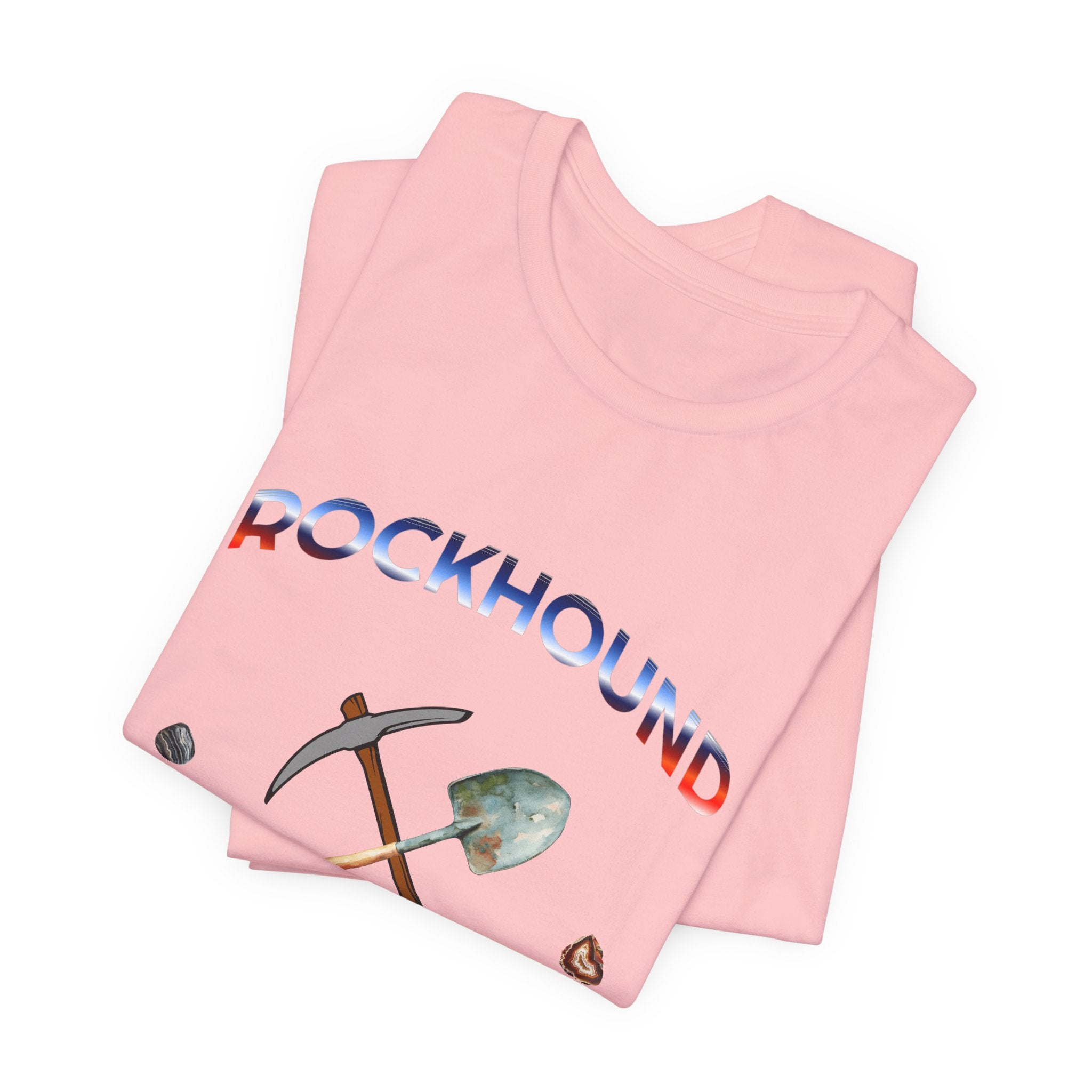 Rockhounding Love Custom Back-Print Tee, Geology | Customizable Text