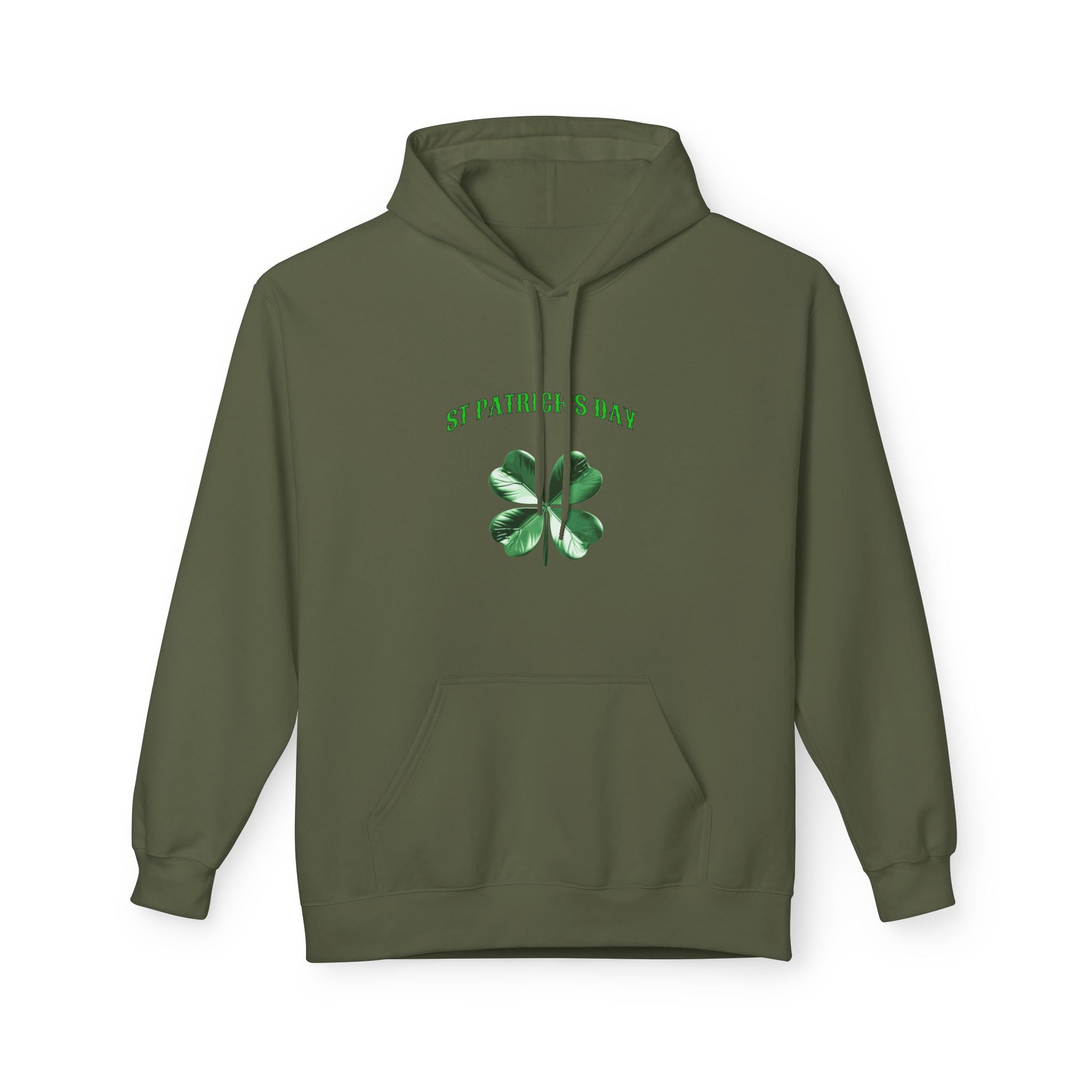 Irish Pride Four Leaf Clover Hoodie | St. Patrick's Day Shamrock Design
