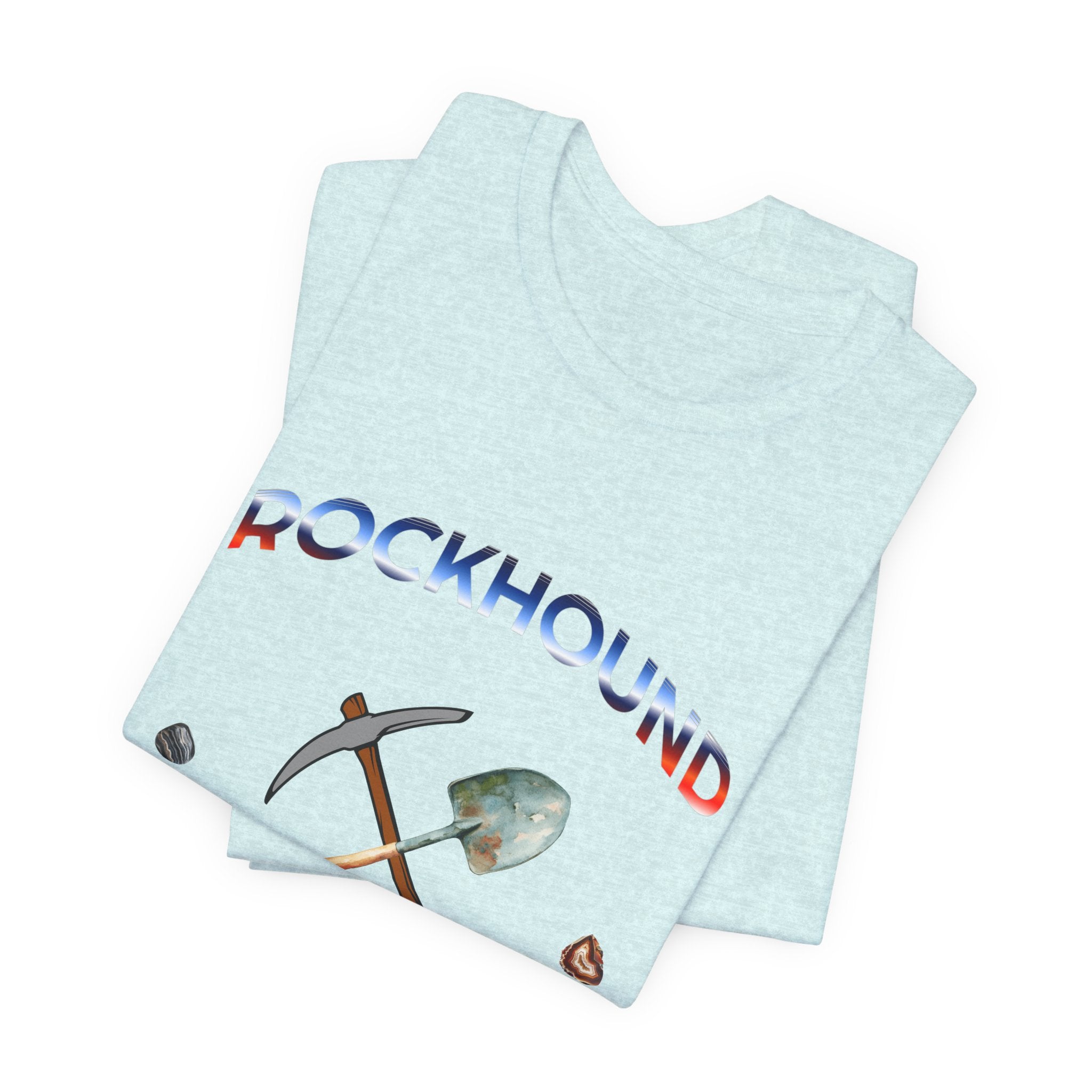 Rockhounding Love Custom Back-Print Tee, Geology | Customizable Text
