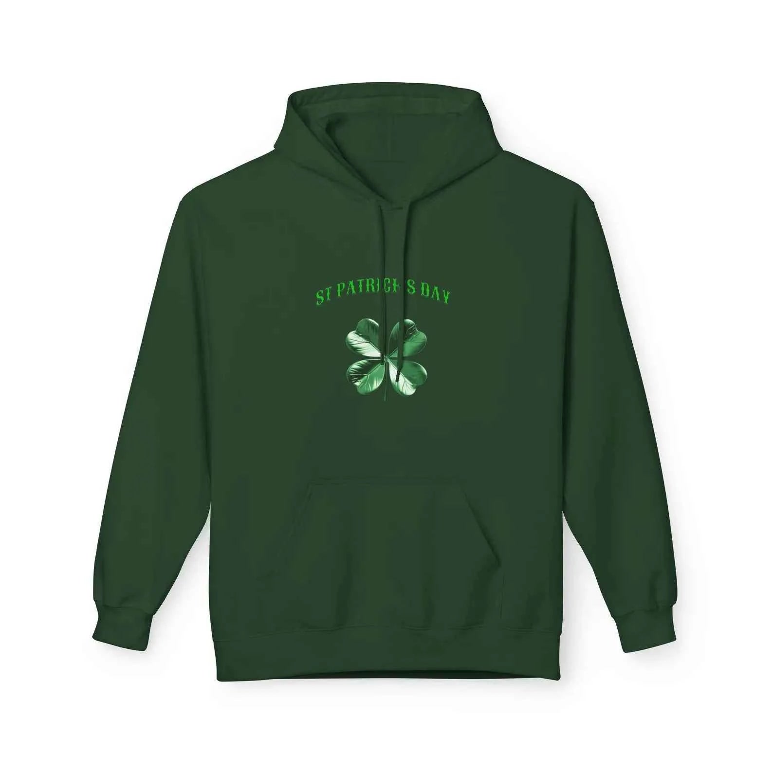Irish Pride Four Leaf Clover Hoodie | St. Patrick's Day Shamrock Design