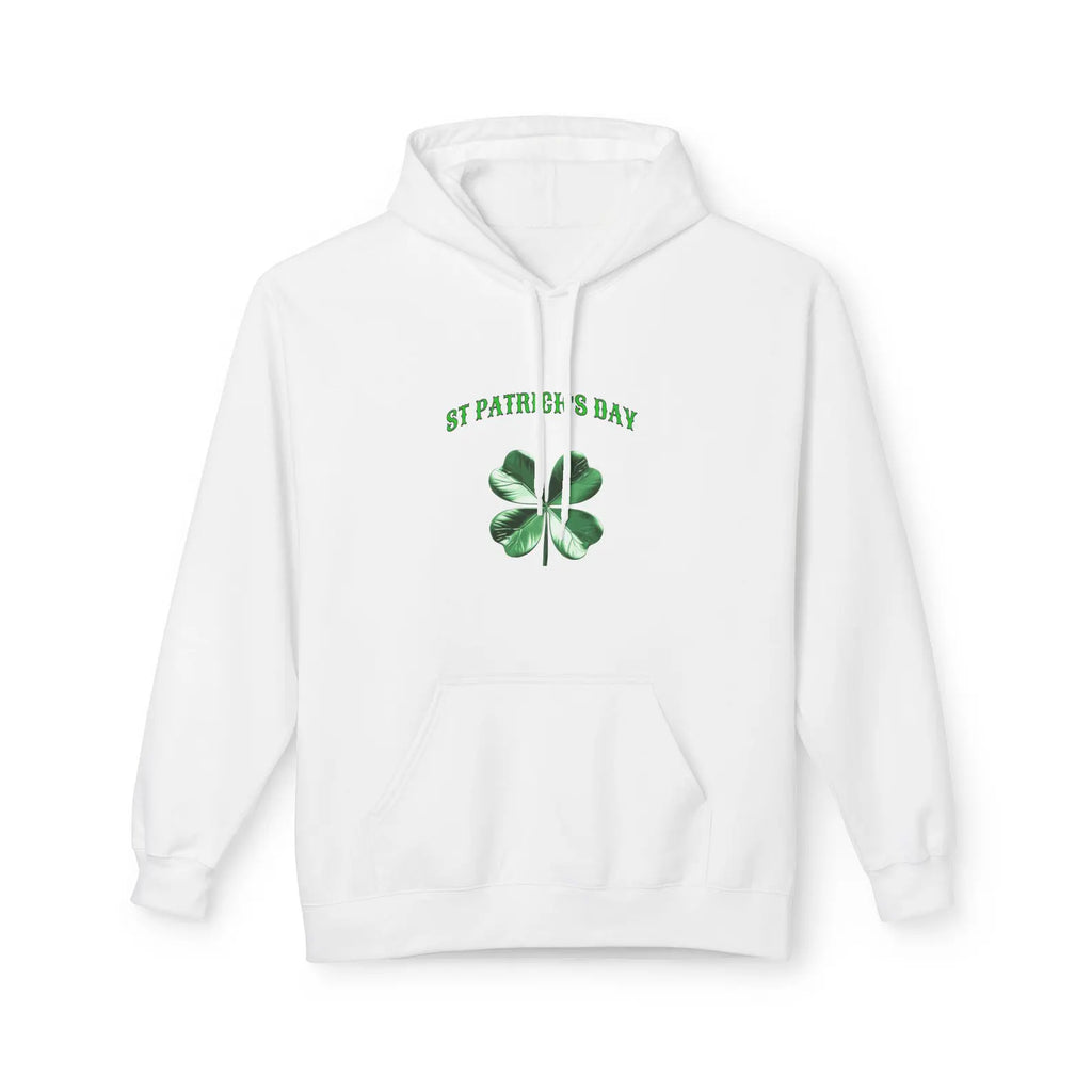 Irish Pride Four Leaf Clover Hoodie | St. Patrick's Day Shamrock Design - Print Stars