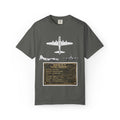 B-17 Bomber schematic Illustration T-shirt | Vintage Aviation Plane Art