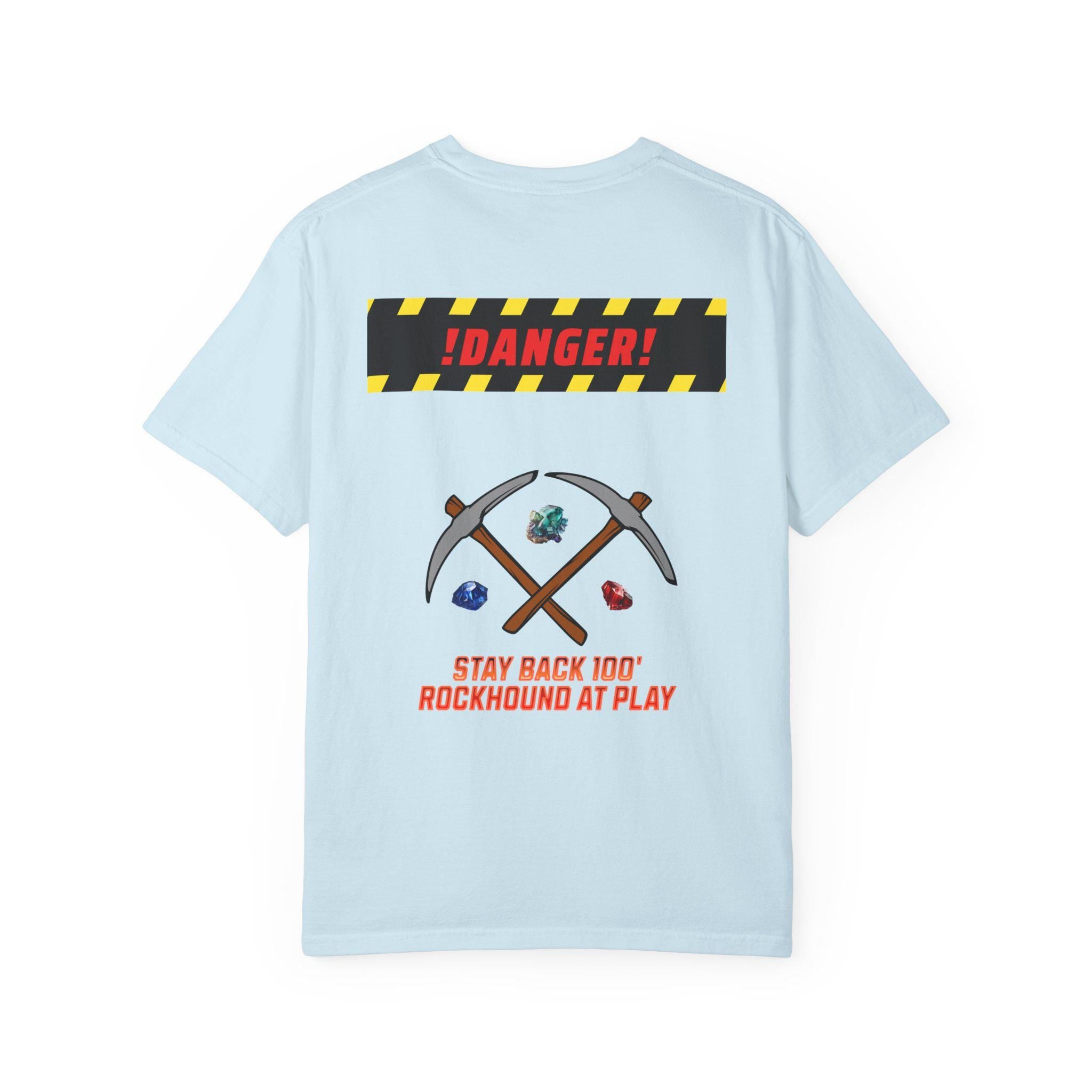 Rockhound Rocks Flying T-shirt | Mining Humor, Rock Collecting Tee, Geology Front and Back Printed